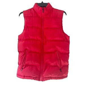 TUVEKE Men's Sz Medium Red Full Zip Puffer Vest